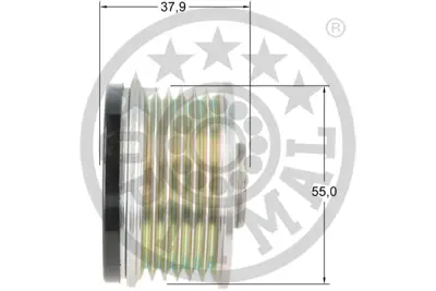 OPTIMAL F5-1196 Alternatör Serbest Hareketi Relay Bus-Relay Platform/Chassis-Relay Van; Ducato Box250 -290 -Ducato 504088796 574087 9A160395501