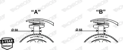 MONROE 742250SP On Amortısor Sag Leon 1,6 / 2,0 / 1,9tdı 05> 1K0413031CA 1K0413031CL 1K0413031DK
