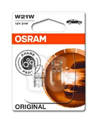 OSRAM 7505-02B Blister Ambalaj - Ampul 12v 93 Sınyal 21w Dipsiz Tek Flama İkili Ambalaj 