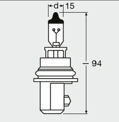 OSRAM 9004 12v Hb1 65w Normal Işık Plas.Soketli Ampül 