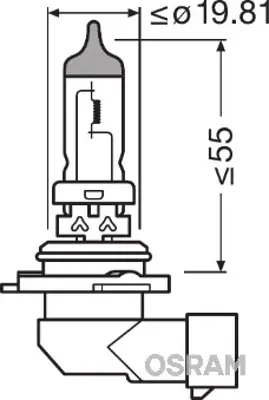 OSRAM 9006-01B Ampul 