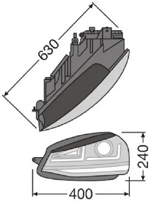 OSRAM LEDHL104-BK Far Set Golf 7 Black Edıtıon 12-16 Xenon Led 