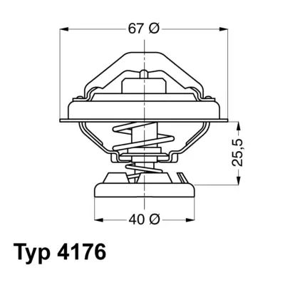 WAHLER 4176.85D Thermostat Daewoo-Mercedes-Multıcar-Puch-Ssangyong Various 1981-2012 6062030275 6062030575