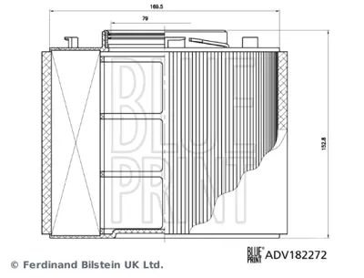 BLUE PRINT ADV182272 Hava Fıltresı 2,0tdı A4 16> A5 17> Q5 17> 8W0133843A