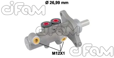 CIFAM 202-832 Ana Merkez Silindiri Multıvan T5 03 Touareg 02-10 Transporter T5 03 7L0611019E 95535501520