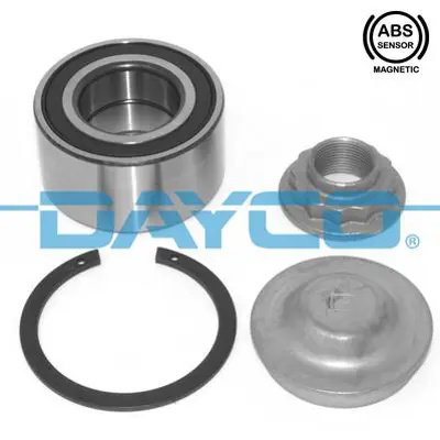 DAYCO KWD1236 On Teker Rulmanı Kıt Captur I 12> Clıo Iıı 05>12 Clıo Iv 12> Kango Iı 10> Sandero Iı 08> Logan Iı 12 402102481R