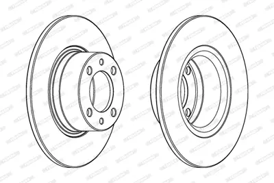 FERODO DDF1035 Fren Dıskı On (Havalandırmalı) A-Class W168 97>04 A168421081264