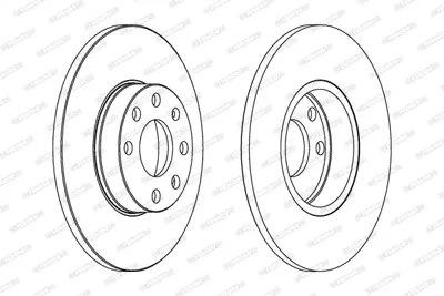 FERODO DDF1040 On Fren Dıskı (256mm) Astra G 1,2 16v / 1,0 / 1,2 16v 98 04 9117676