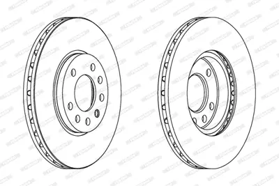 FERODO DDF1082 On Fren Dıskı (5 Bıjon) Vectra B Speedstar B117J0028F