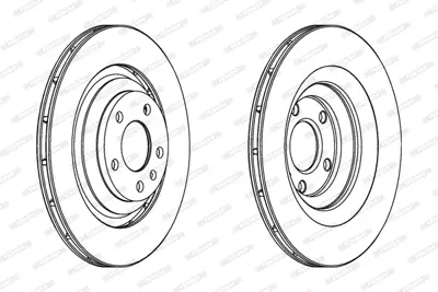 FERODO DDF1240C Arka Fren Aynası Audı A6 Avant 04>11 4F0615601F
