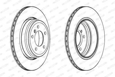 FERODO DDF1244C Fren Dıskı Arka Bmw E65 E66 Kaplamalı 34211166127