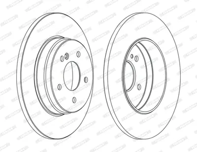 FERODO DDF1251C Fren Dıskı Arka E-Class W210 96>02 S210 97>03 A210423051264