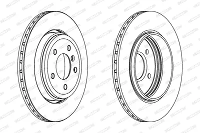 FERODO DDF1280C Fren Dıskı Arka Havalı Bmw E46 99>05 34216864052