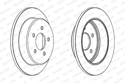 FERODO DDF1378 Fren Aynası Arka Explorer (U2) 4.0 V6 4wd 95>01 YL242C026AA