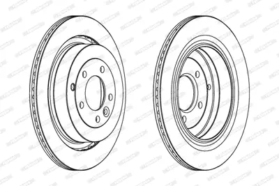 FERODO DDF1433 Fren Dıskı Arka Dıscovery 3 05-09 Dıscovery 4 10-16 Range Rover Sport 10-13 3.0-4.4 SDB000646 SSB000645