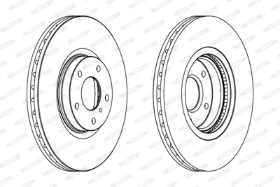 FERODO DDF1505C-1 Fren Aynası 40206EG00B