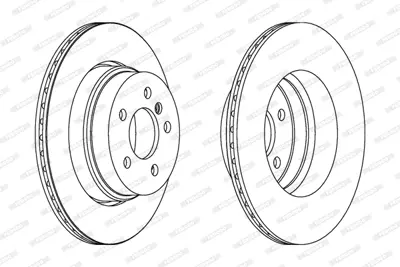 FERODO DDF1583C-1 Arka Fren Dıskı Bmw X5 E53 Havalı 4.4ı 34216756849