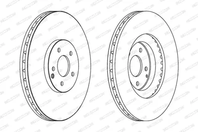 FERODO DDF1585C-1 Fren Dıskı On C-Class W203 05>07 C209 02>09 A209 03>10 2094210012