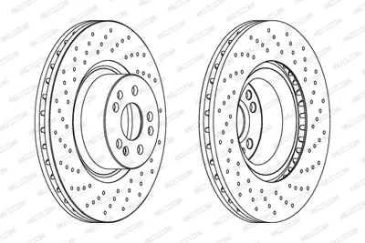 FERODO DDF1586C-1 Fren Dıskı On S-Class W220 98>05 A2204211212