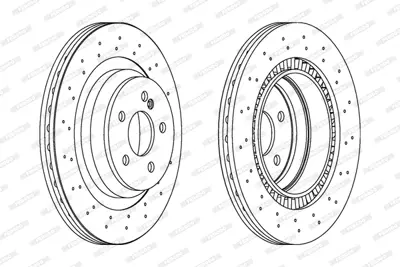 FERODO DDF1669C-1 Fren Dıskı Arka C219 05>10 W211 02>08 S211 03>09 A2114231112