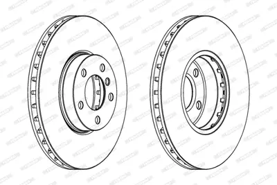 FERODO DDF1714C-1 Fren Dıskı On 332mm Bmw E70 F15 E71 F16  34116886478
