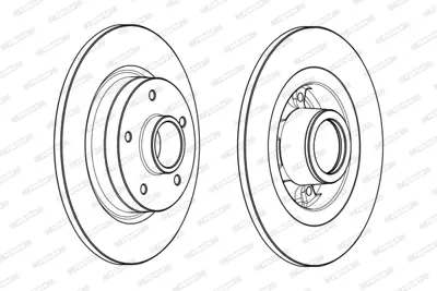 FERODO DDF1731-1 Arka Fren Aynası Scenıc Iıı 1.4 1.6 2.0 2.0dcı 09> (274×11×5dl) 432024048R