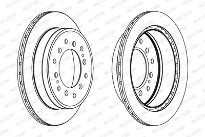 FERODO DDF1743 Fren Aynası 4243160201