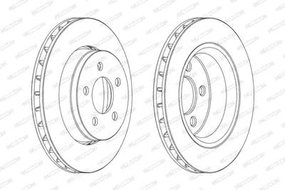 FERODO DDF1759 On Fren Dıskı Jeep Cherokee (Kk) 2.8 Crd 08> Dodge Nıtro 2.8 Crd 07> 52109938AB