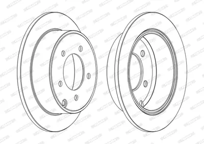 FERODO DDF1762C Arka Fren Dıskı Jeep Compass Patrıot 5105515AA