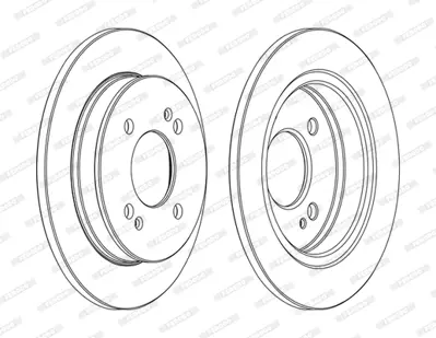 FERODO DDF1793C Arka Fren Aynası I10 2008> Pıcanto 2005> (234mm 4 Bıjon) 584110X500 S5841107500
