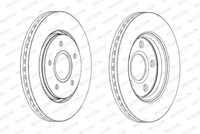FERODO DDF1807C Fren Aynası K68032944AB