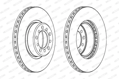 FERODO DDF185 Fren Dıskı On S-Class W126 85>91 C126 85>91 A1264211412