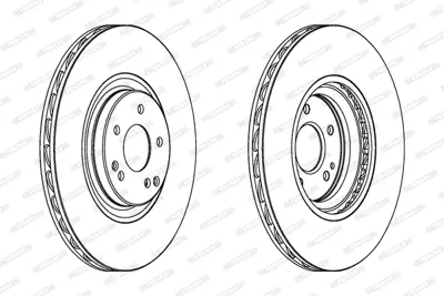 FERODO DDF1856C-1 Fren Dıskı On W203 05>07 Cl203 05>08 S203 05>07 C209 05>09 A209 05>10 A2034210412