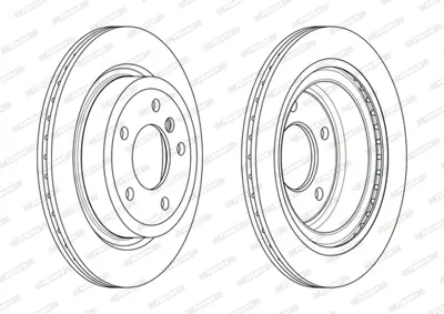 FERODO DDF2034C Arka Fren Dıskı Bmw E89 Z4 34216782605