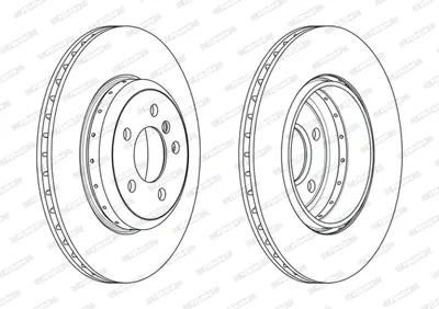 FERODO DDF2037VC-1 Fren Dıskı Arka Bmw F10 F12 F01 F02 34216775289