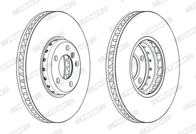 FERODO DDF2043LVC-1 On Sol Fren Dıskı Bmw F10 F07 F11 F12 F01 34116898729
