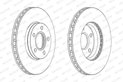 FERODO DDF2062C On Fren Dısk Aynası Focus Iıı 1,6eco / 1,6tdcı Focus Iı 04 /> Focus Iı C Max 03>07 C Max 07 /> 1,6ec AV611125DB