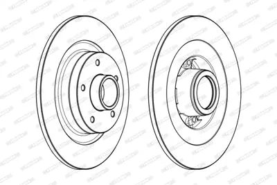 FERODO DDF2185-1 Arka Fren Dıskı Rulmanlı Grand Scenıc Iıı 2,0 Turbo / 2,0 Dcı 5 Bıjon 432028136R