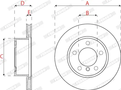 FERODO DDF2196C Fren Dıskı On Bmw F20 F21 F22 F23 F87 34116792215