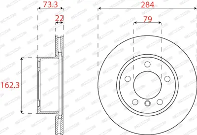 FERODO DDF2196C Fren Dıskı On Bmw F20 F21 F22 F23 F87 34116792215