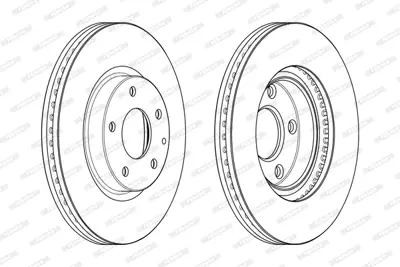 FERODO DDF2463C On Fren Dıskı Mazda 6 2012-> KD453325