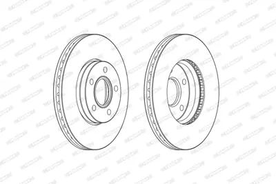 FERODO DDF2509C On Fren Dısk Aynası Focus Iıı 1,6eco / 1,6tdcı Focus Iı 04 /> Focus Iı C Max 03>07 C Max 07 /> 1,6ec 31381374
