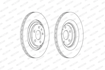 FERODO DDF2546C Fren Aynası (330x22mm) Arka A6 05>11 4F0615601B