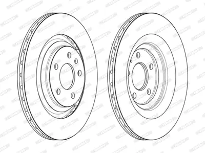 FERODO DDF2546C Fren Aynası (330x22mm) Arka A6 05>11 4F0615601B