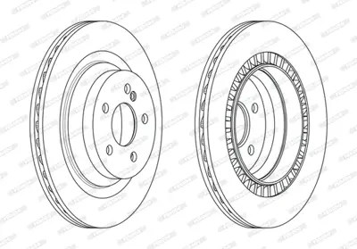FERODO DDF2611C Fren Dıskı Arka C218 11>17 W211 06>08 W212 11>15 S212 09>13 4231112