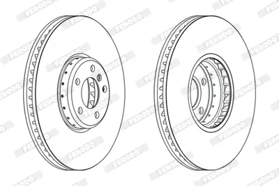 FERODO DDF2619LVC-1 Fren Dıskı On Sol Bmw F01 F02 F03 F04 F07 34116789543