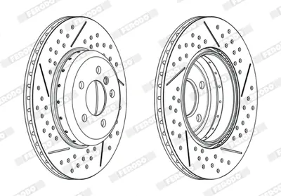 FERODO DDF2622VC-1 Arka Fren Dıskı Bmw F20 F30 Delıklı 34206797600