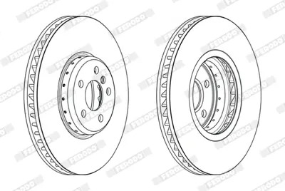 FERODO DDF2625LVC-1 Fren Dıskı On Sol  Bmw G20 G30 G11 G15 G16 G01 G02 G05 G29 34116860911