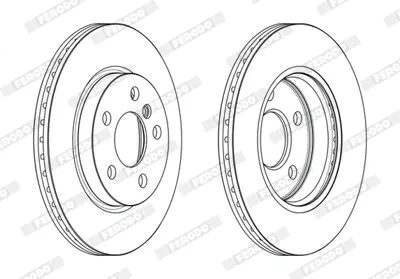 FERODO DDF2651C Fren Dıskı On Bmw F45 Mını F54 F55 F56 F57 34116866295