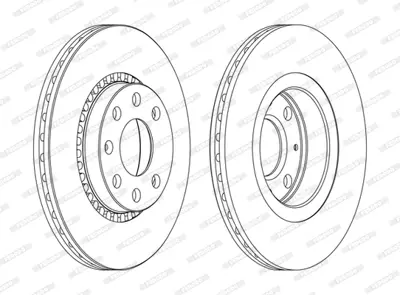 FERODO DDF328C On Fren Dıskı Havalı Astra F 1,8ı Corsa B 1,6 Gsı 16v 1,6ı Vectra A 1,7d 1,7 Td 1,8 1,8ı 90511128 93182285